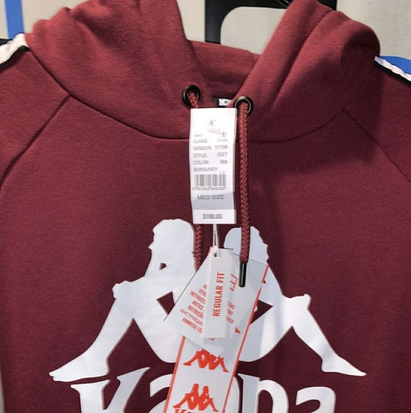 kappa authentic hurtado pullover hoodie